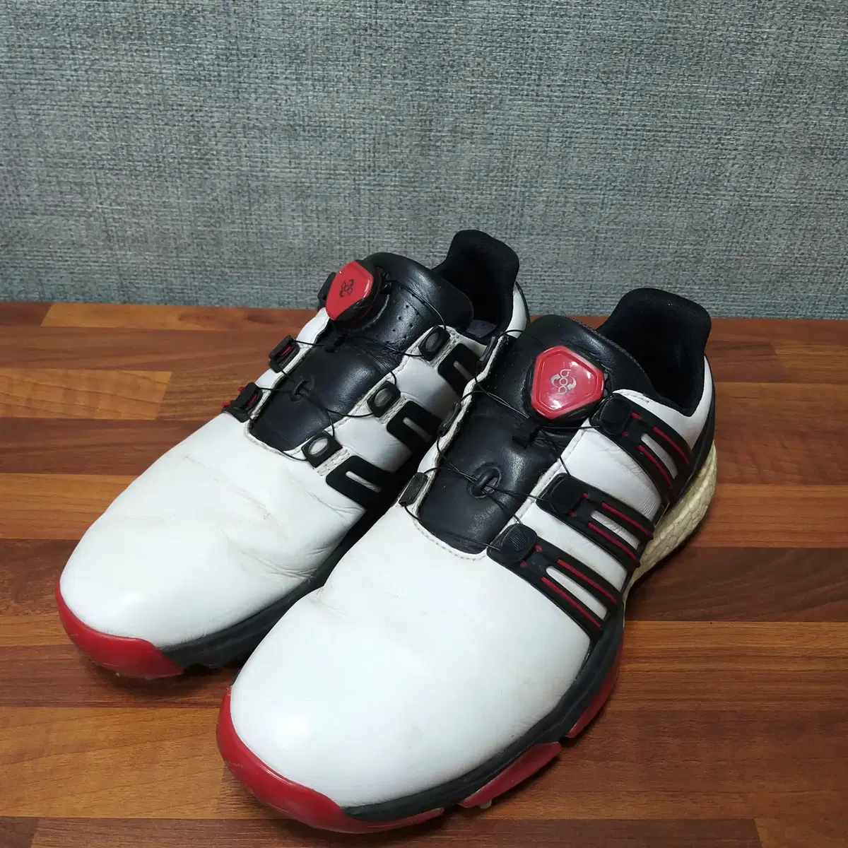 18. adidas White Black Leather Golf and Men's255