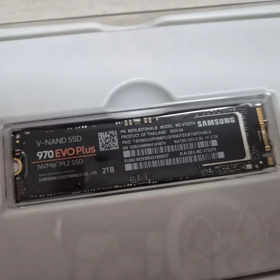 M.2 SSD 970EVOPLUS 2TB 팝니다