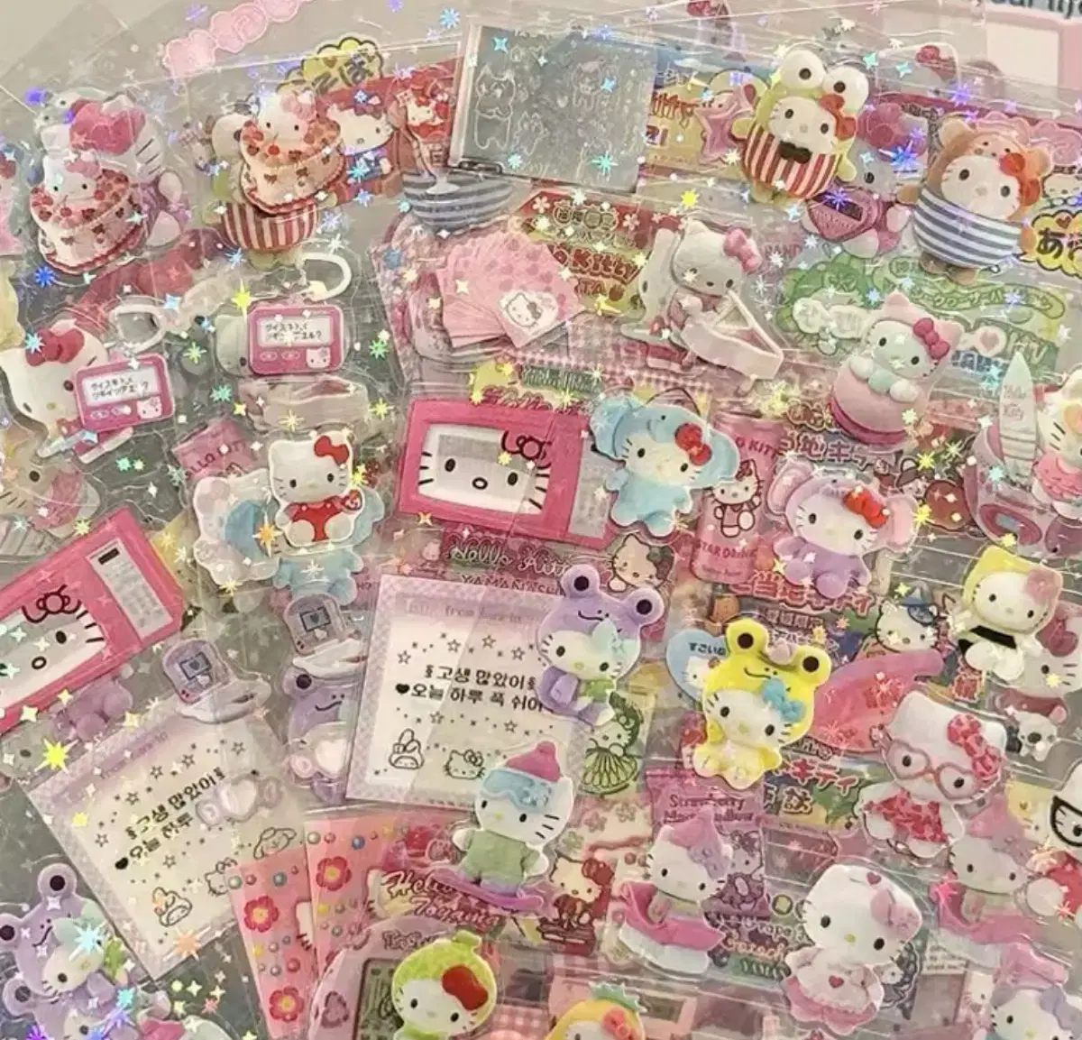 (There are several) Hello Kitty sticker Seal sticker pieces dakusuku classic