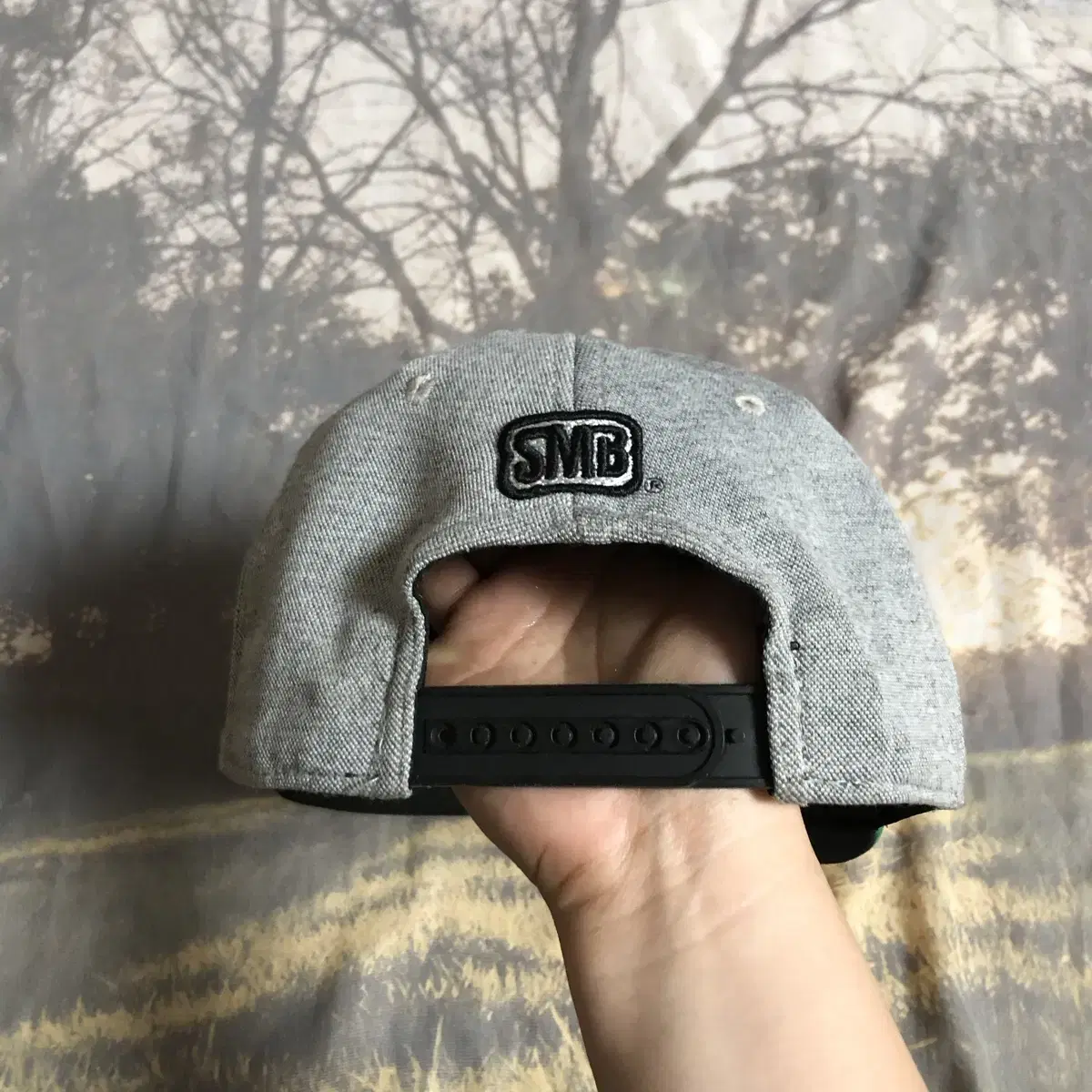 Vintage SMB green gray snap back