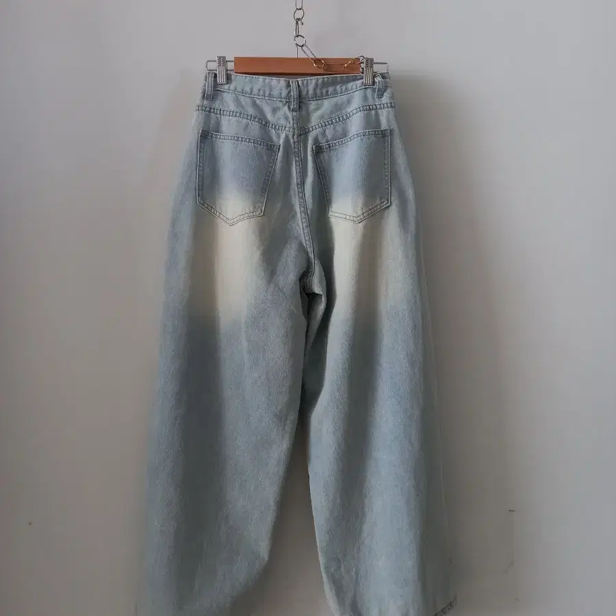 s-bin jeans 빈티지 오버와이드 통데님바지