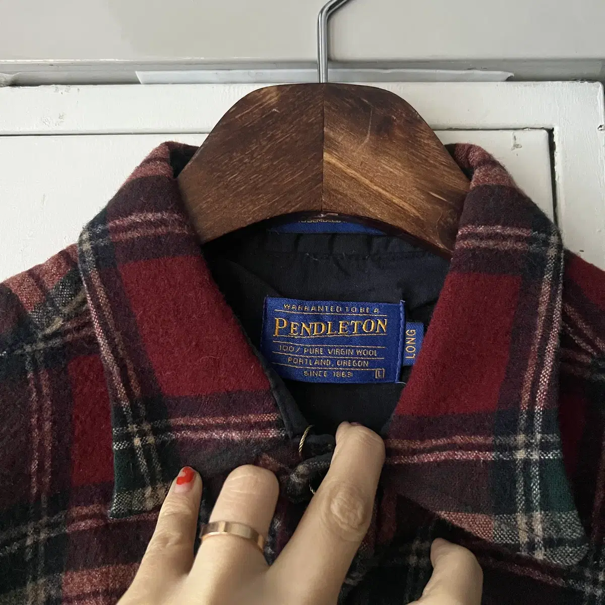 [L]PENDLETON 펜들턴 타탄체크 울 셔츠