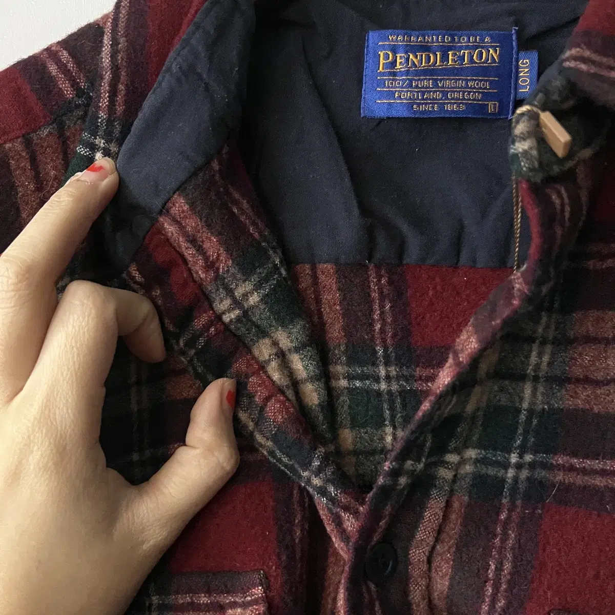 [L]PENDLETON 펜들턴 타탄체크 울 셔츠