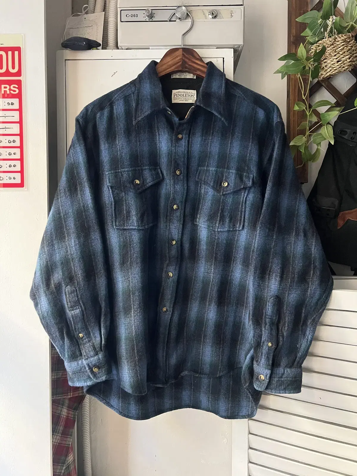 [L]PENDLETON 펜들턴 아웃도어 울 체크셔츠