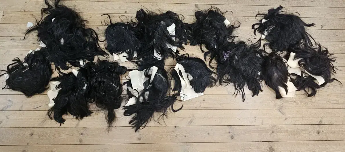 Hairdressing practice wigs sell 13 pieces in bulk (6)