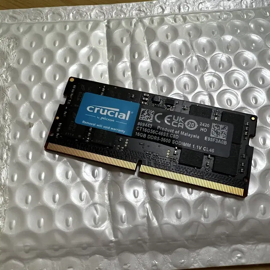 마이크론 크루셜 DDR5 16GB 5600(신품)