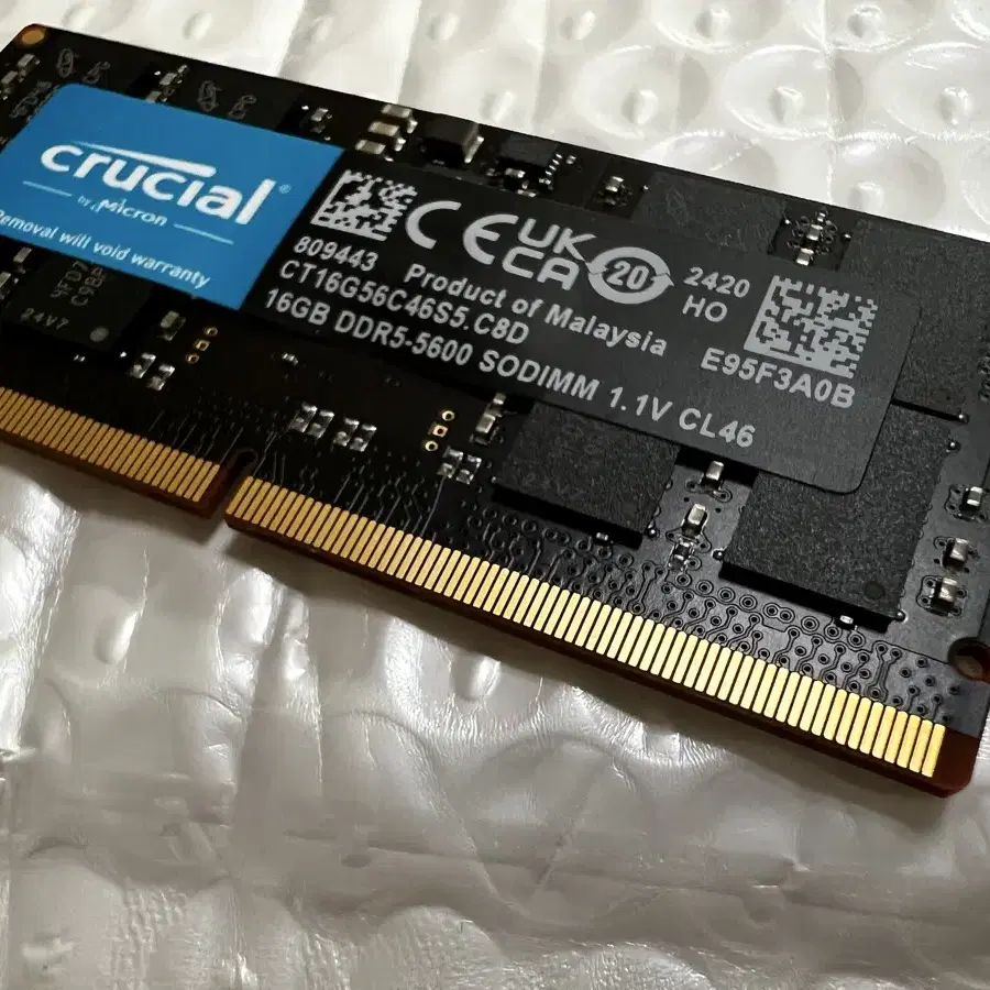 마이크론 크루셜 DDR5 16GB 5600(신품)