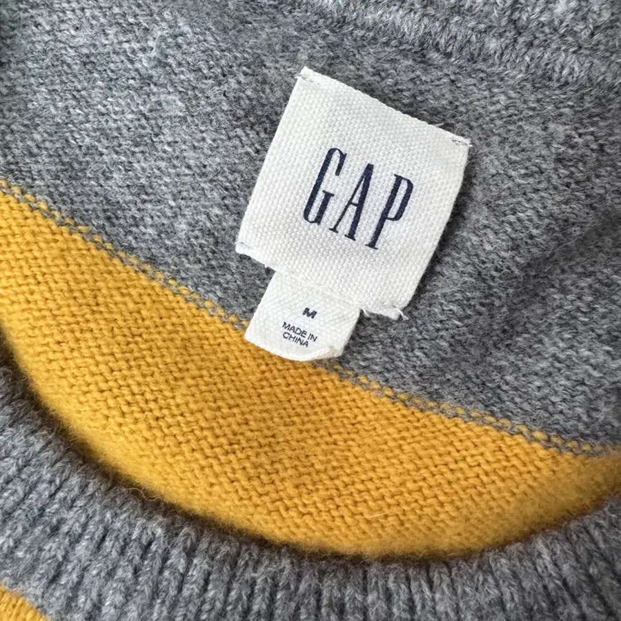 GAP 갭 스트라이프 무지개 울 니트