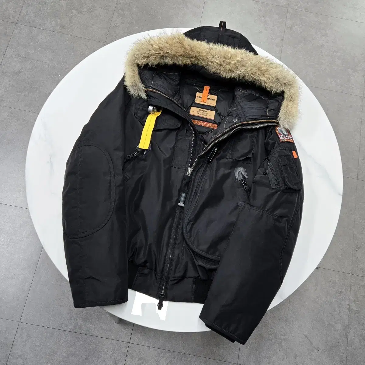 [ 백화점판 ] Parajumpers Gobi Short Padding M Black