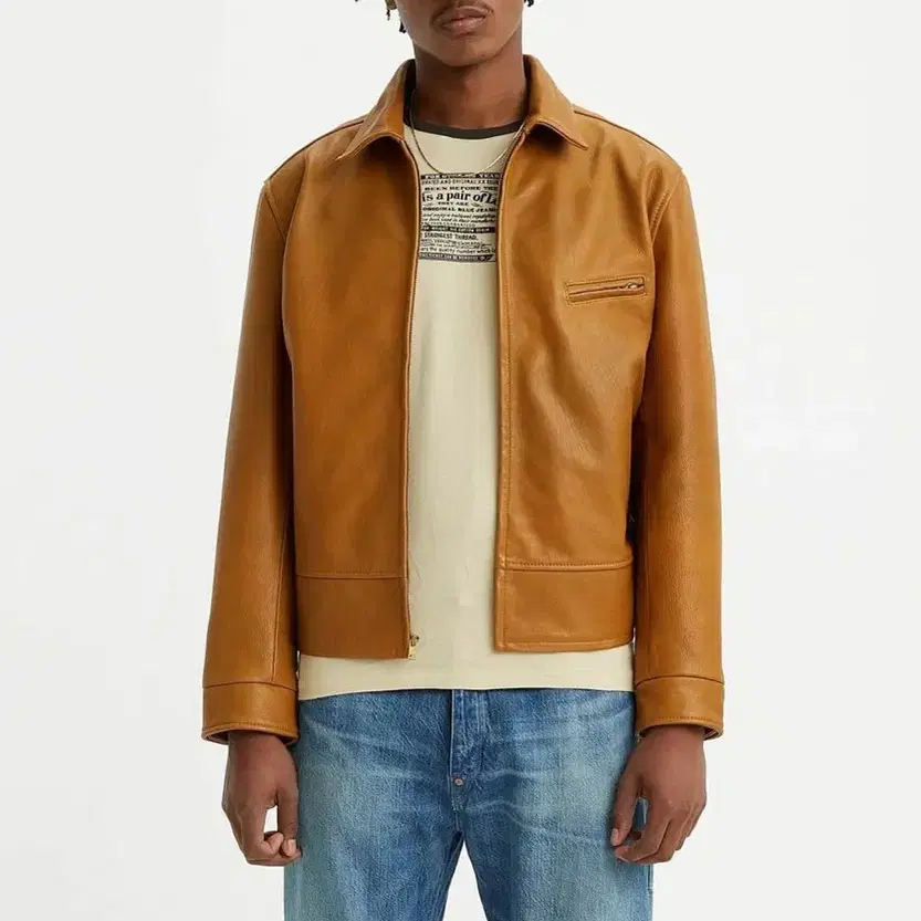 英国製 40'S LVC LEATHER SPORTS JACKET LEVIS VINTAGE CLOTHING LVC 1940'S LEATHER COAT CARAMEL BROWN