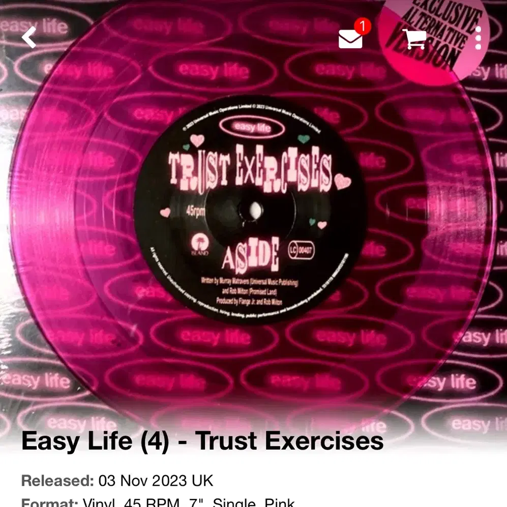 hard easy life 하드라이프 이지라이프 lp 엘피 바이닐