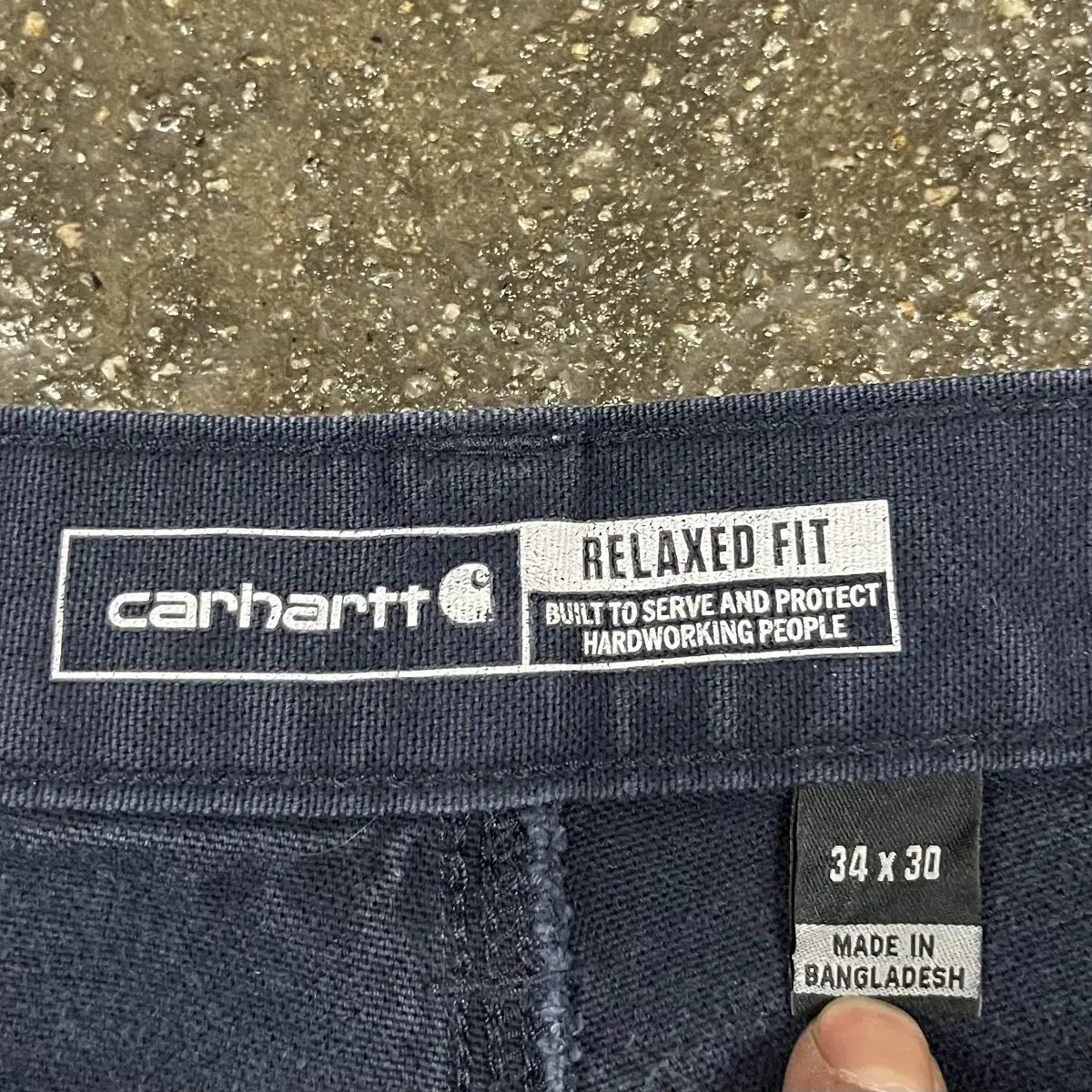 Carhartt 데미지 카펜터 팬츠 (34)