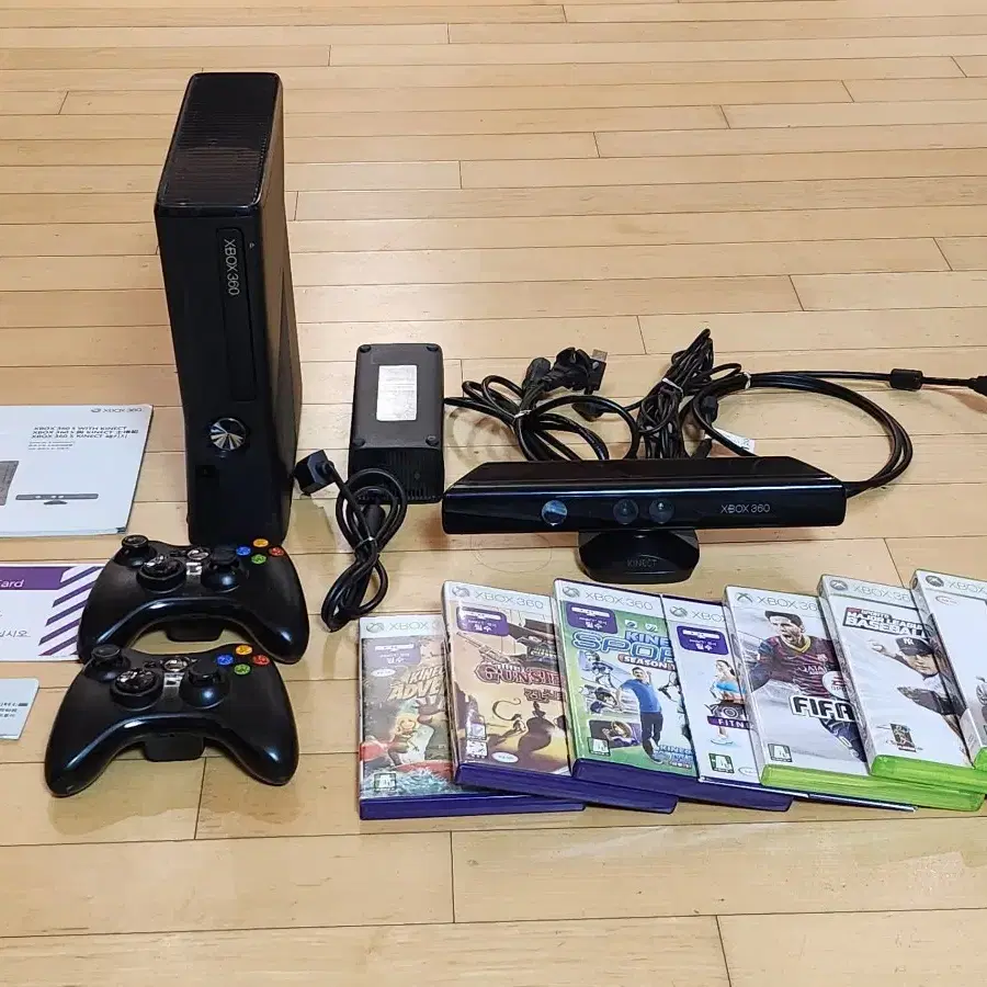 레트로 XBOX360 엑스박스 154G 게임기 및 게임 7개 일괄 판매