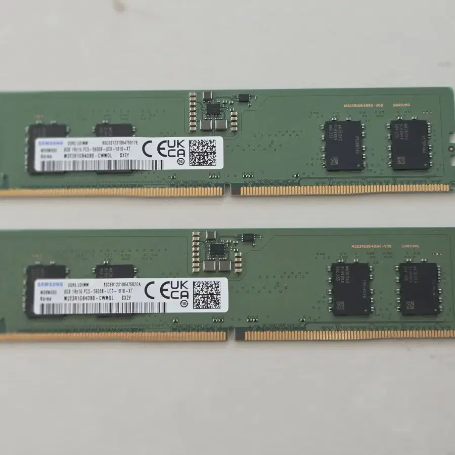 삼성 램 ddr5 8g 5600b 두개 팝니다