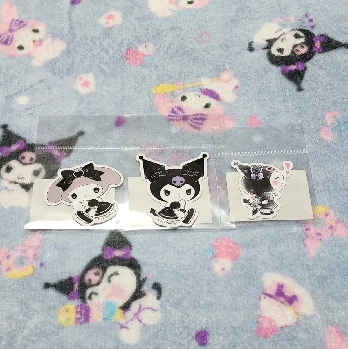 My Melody & Kuromi Sculptures sticker 3-piece set