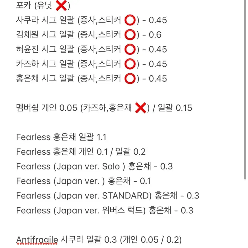 르세라핌 포카