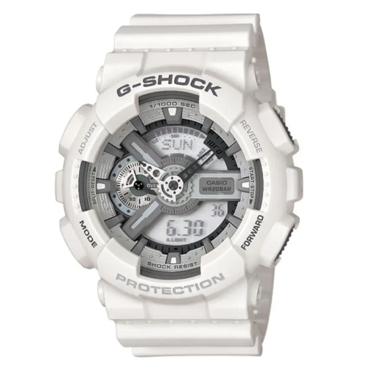 지샥 빅페이스 (G-SHOCK GA-110) 화이트 & 그레이 판매합니다