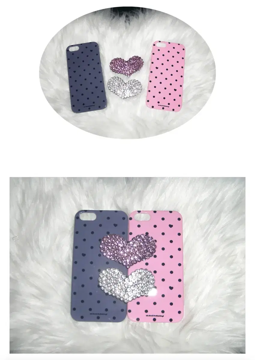 Pretty Lady Love Dots Phone Case Pink Black iPhone 15+ Plus