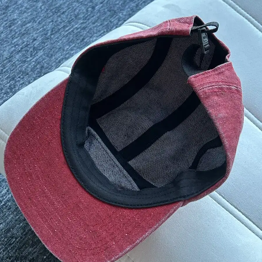 Supreme Coated Denim Camp Cap Red - 24SS