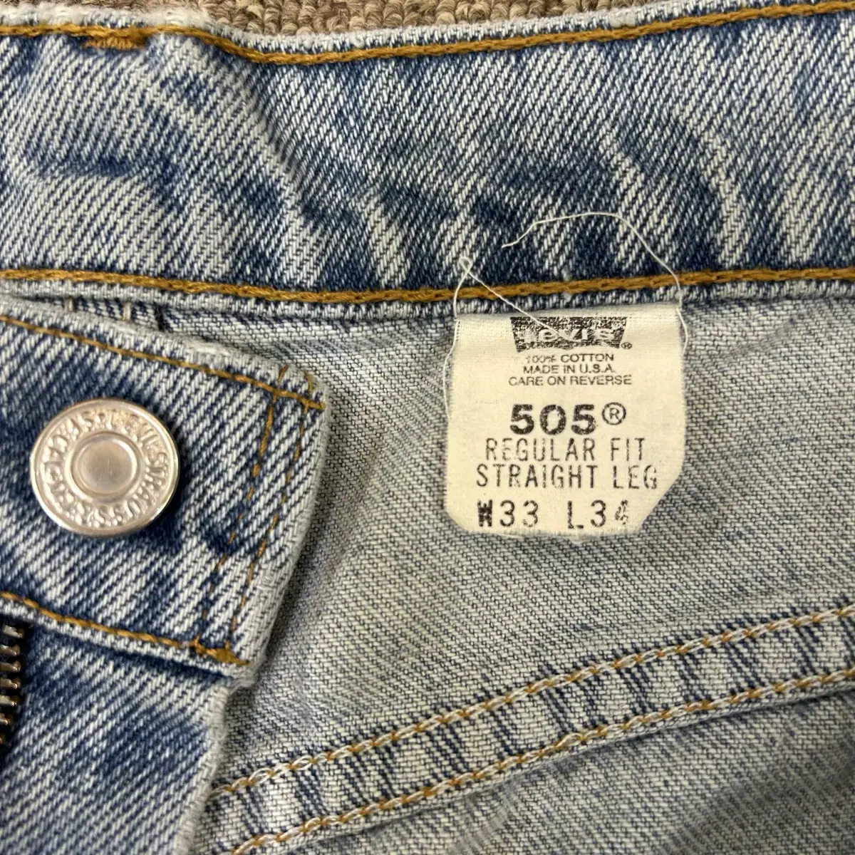 (32) 90s Levi's 505 리바이스 오렌지탭 데님팬츠