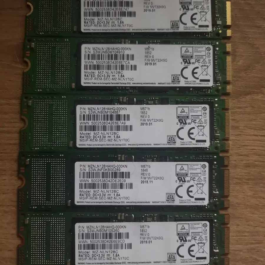 [삼성전자] 5개일괄 / M871b M.2 SSD 128GB