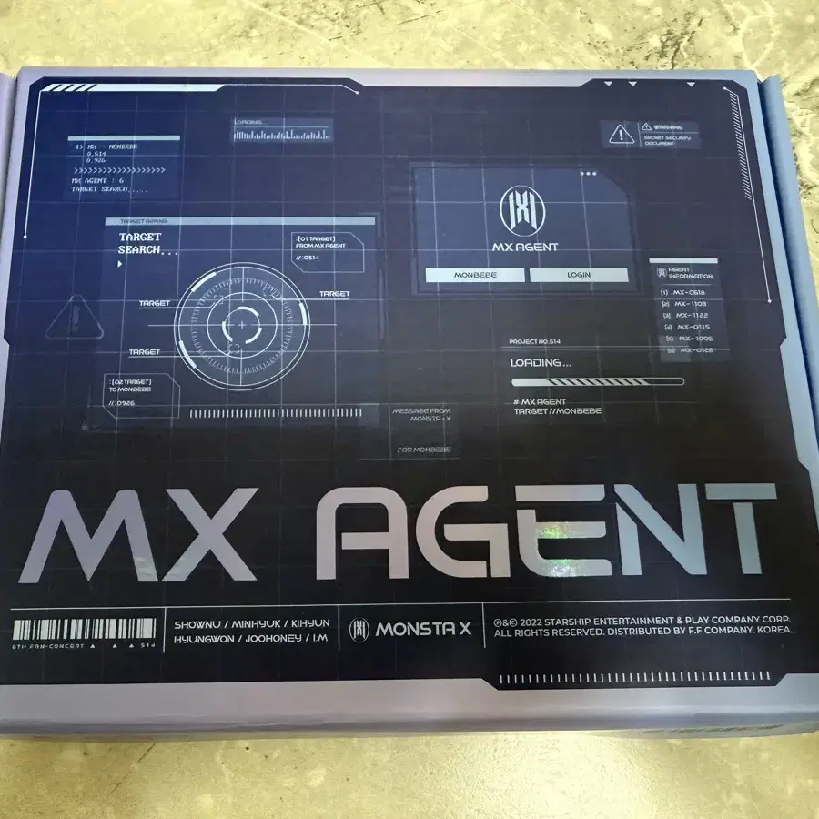 몬스타엑스 6기 팬콘 키트 MX AGENT KIT