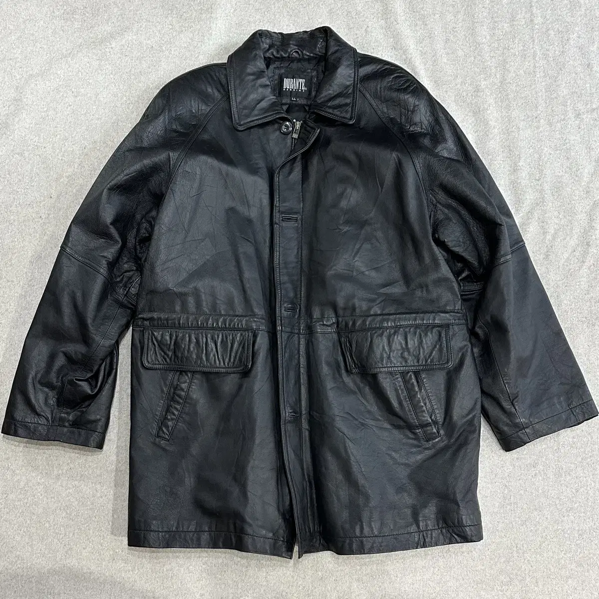 Durante Black Cowhide Coat JacketL