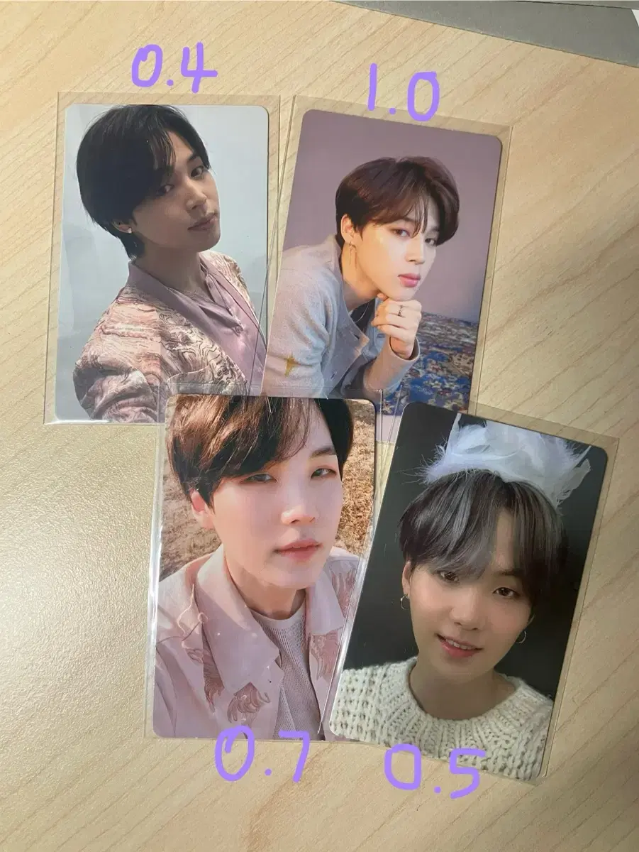 Yoon JiminPhotocard Rubsell Yoongi Jimin, Mapsol Yoongi, Proof Jimin