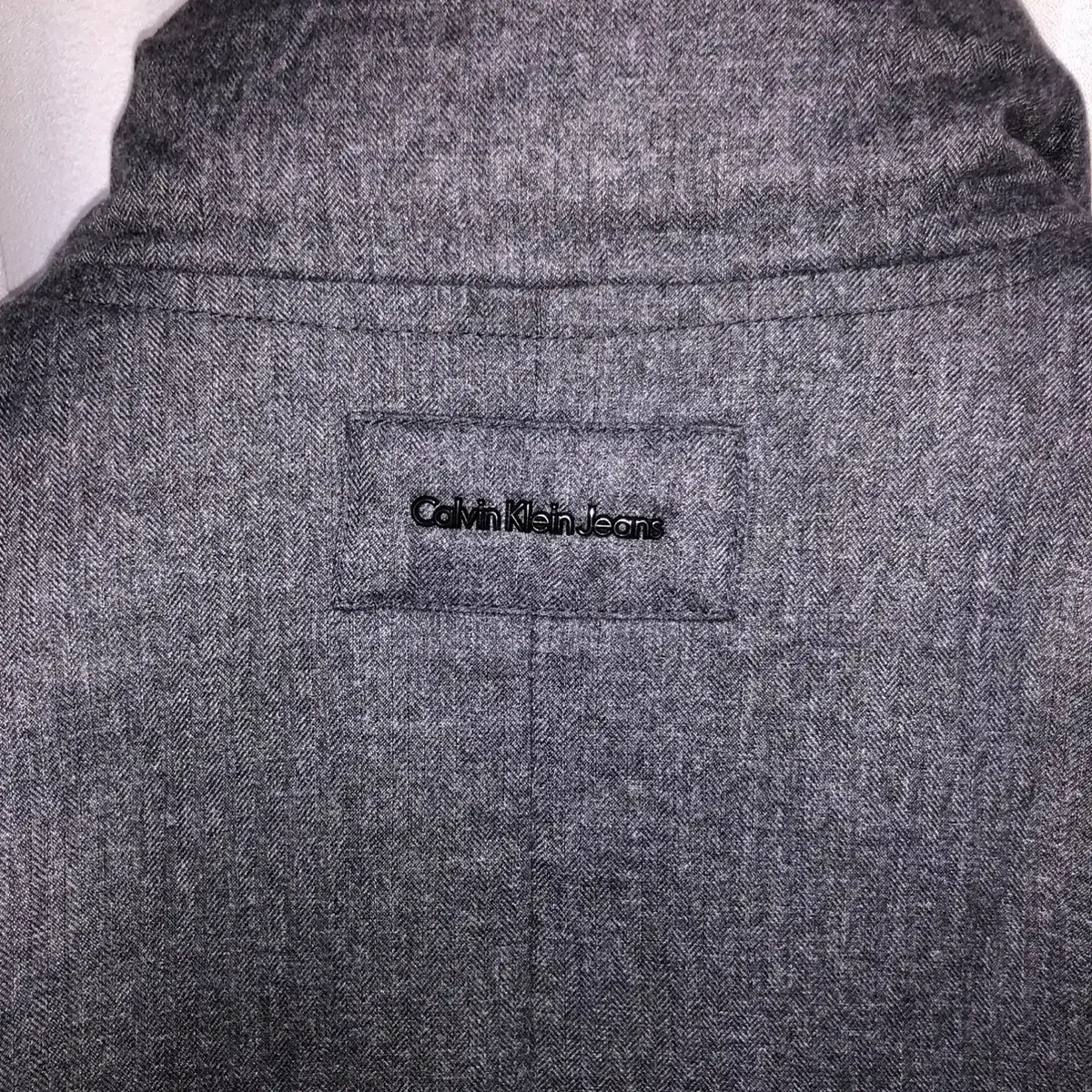 Calvin Klein Jeans 롱 다운 울라이크 패딩 코트 (L)