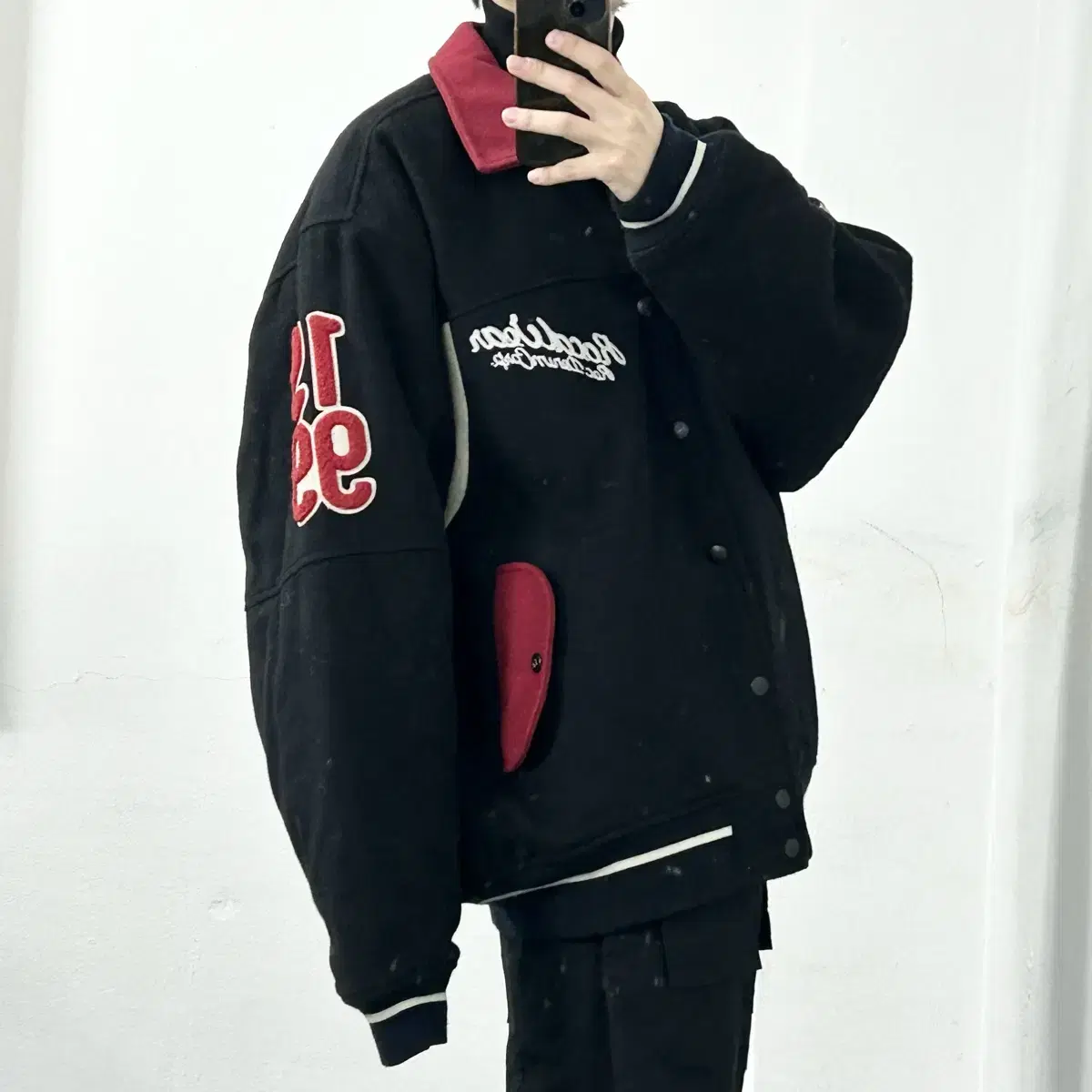 Rocawear 로카웨어 99s 울 패치 바시티 자켓