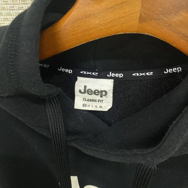 지프 JEEP 캐쥬얼 블랙 후드티 90 K07774