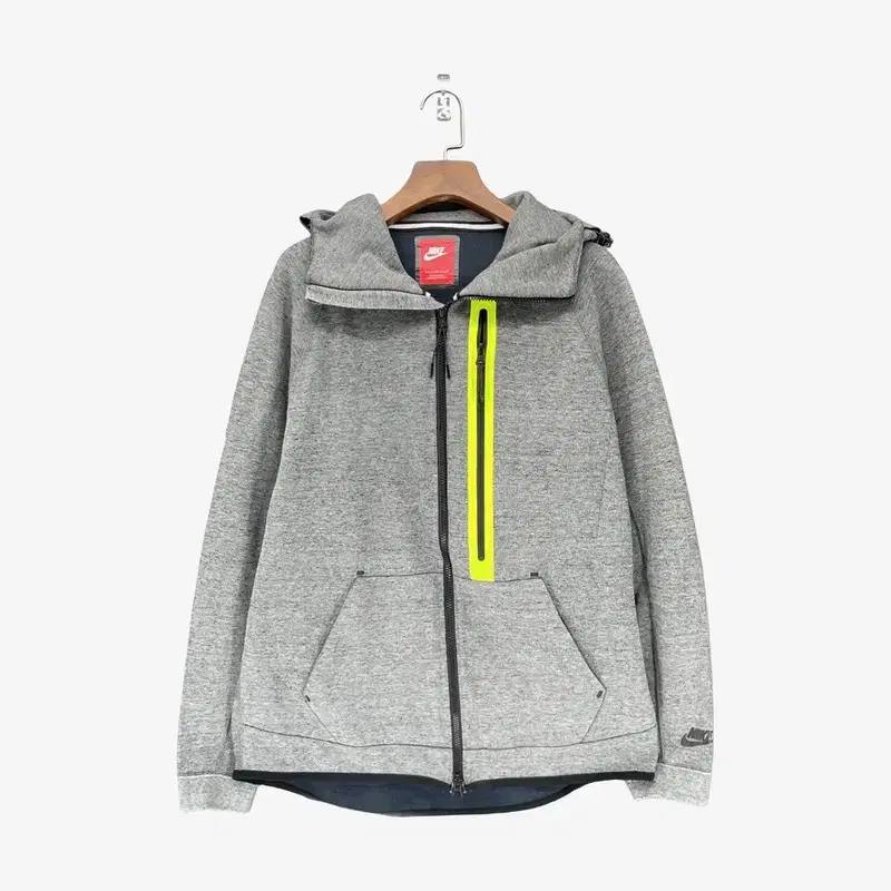 (L) Nike Gray Hooded Zip-up MHA0350