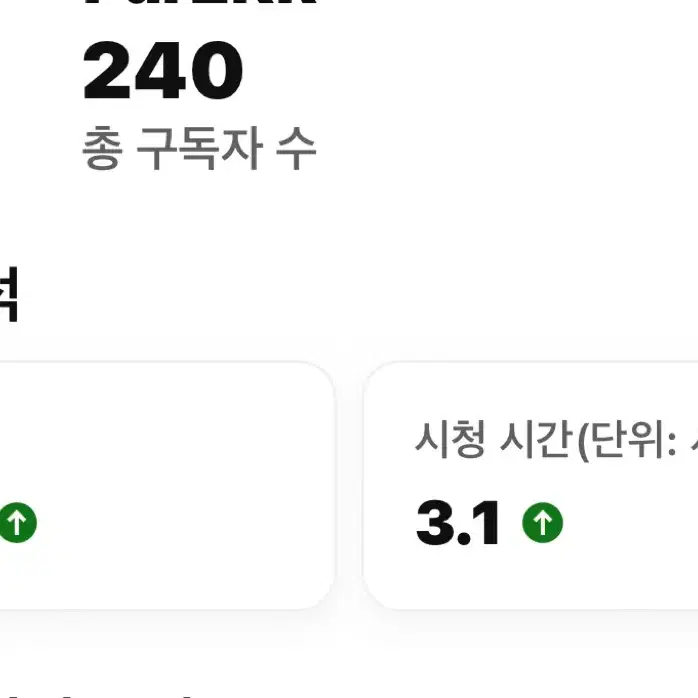 유튜브 240구독자 채널판매