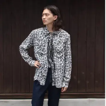 MASU 22ss 2ZIP-UP LEOPARD SILK SHIRT(46) | 브랜드 중고거래 플랫폼