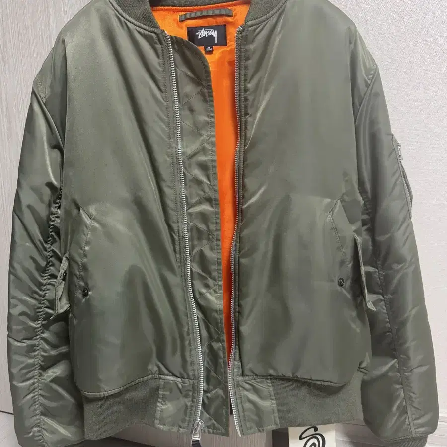 Stussy x CDG MA-1 Jacket Olive