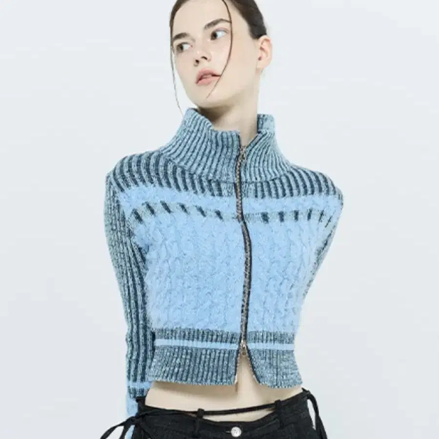 라티젠 Knit Zip Up