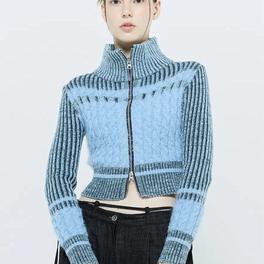 라티젠 Knit Zip Up