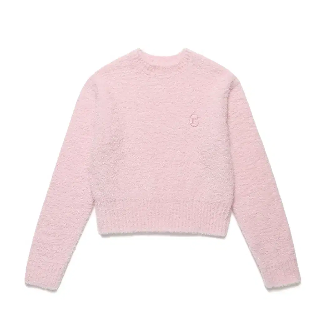 로라로라 CREW NECK CROP KNIT PINK