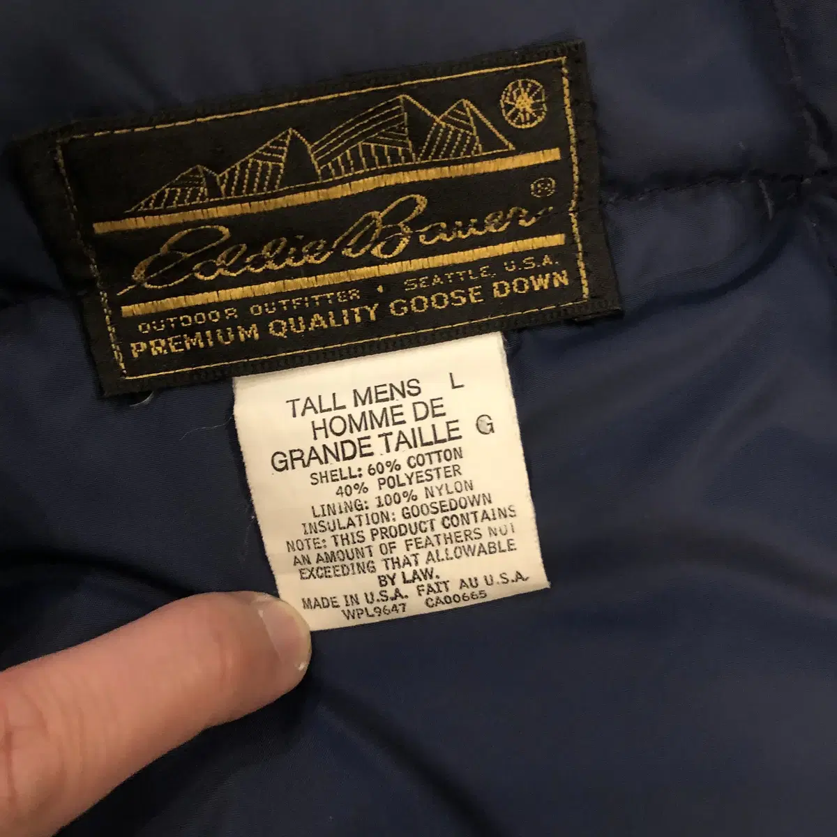 80s Eddie Bauer Down Snap -jac USA made