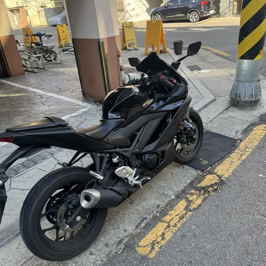 2020 야마하 R3 5000km 사고 무