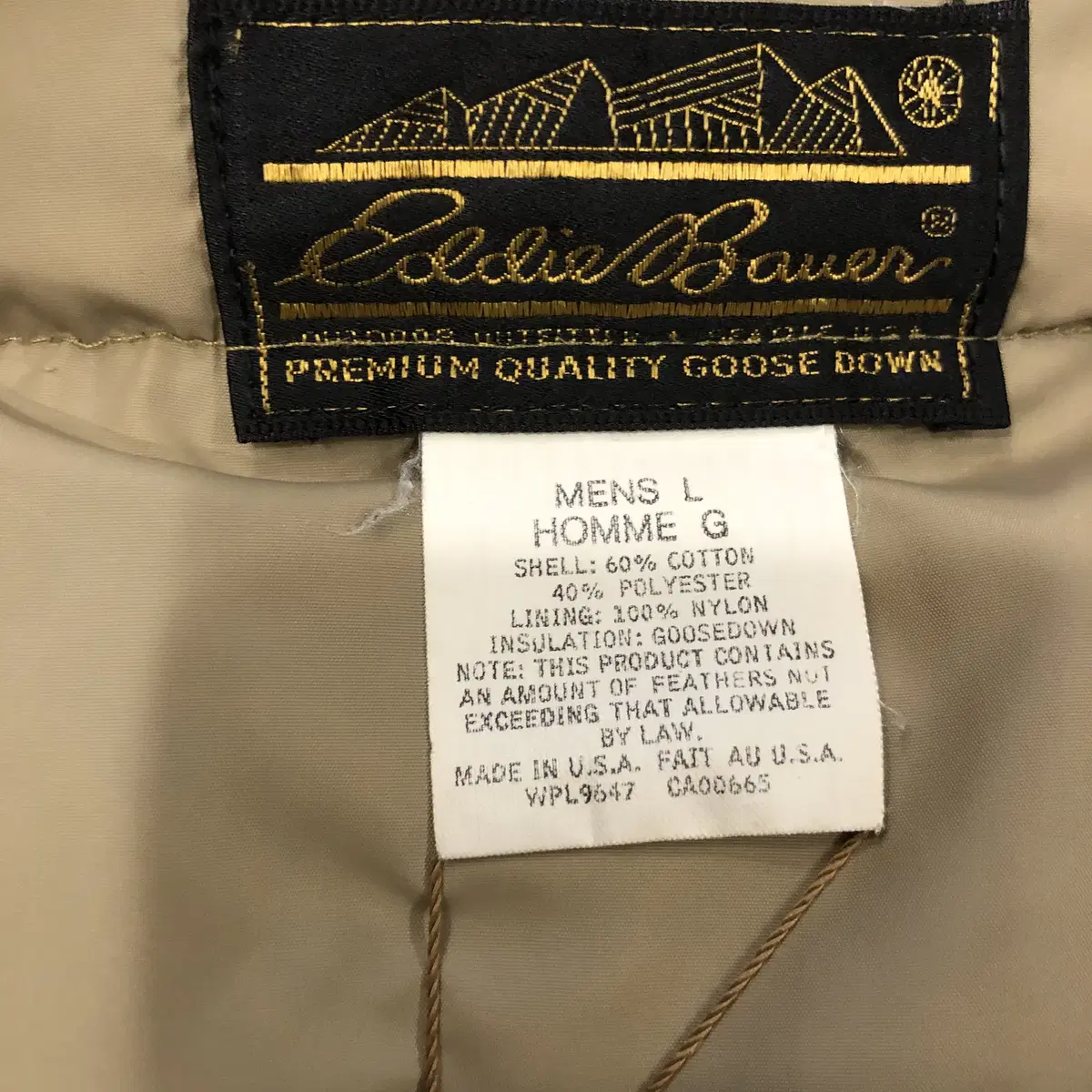 80s Eddie Bauer Down Snap -jac USA made