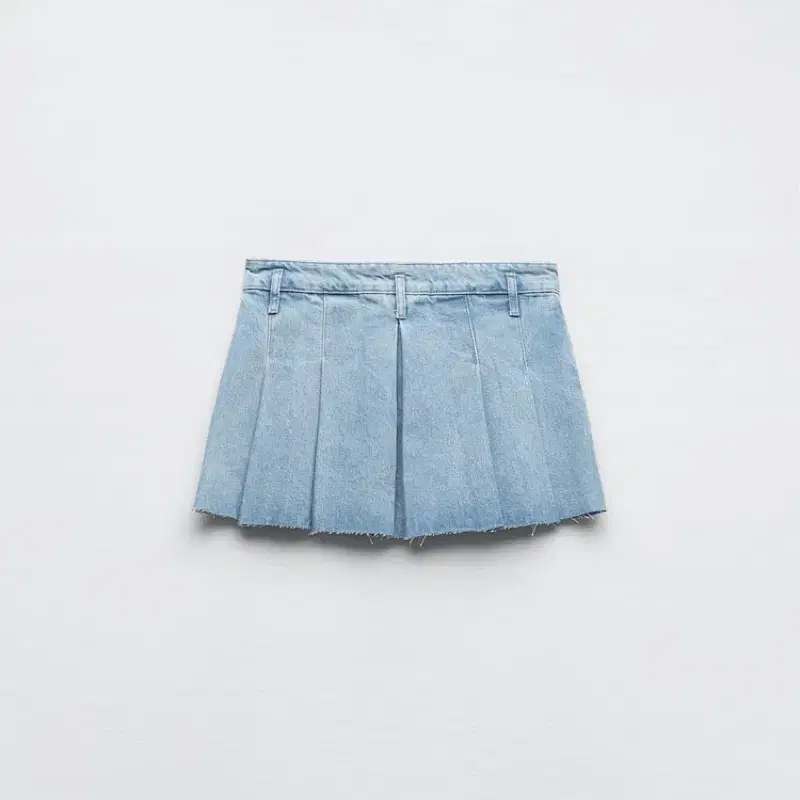 Zara 자라 zw the mini skirt 데님 미니 플리츠 스커트