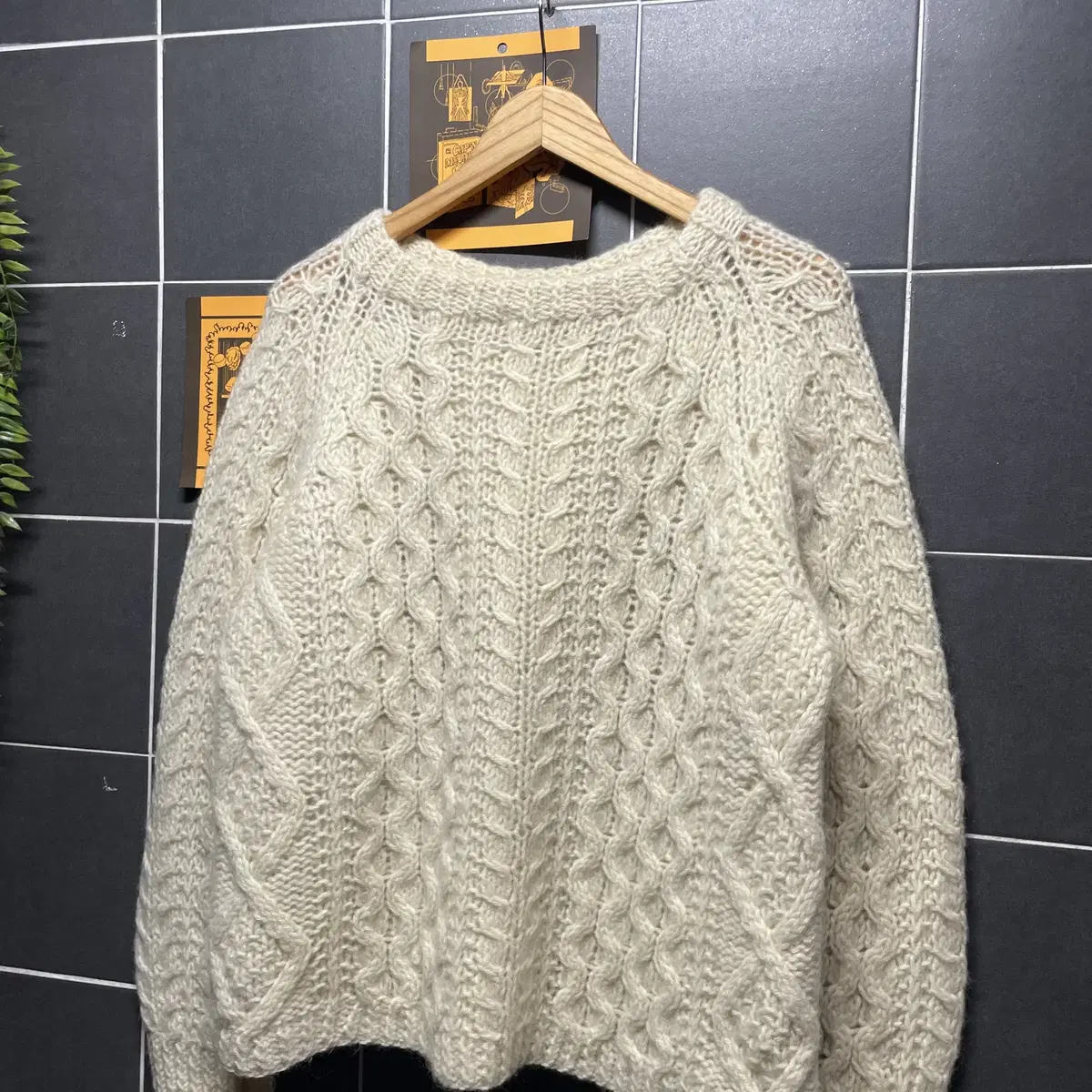 Fisherman knit 피셔맨 울100 니트