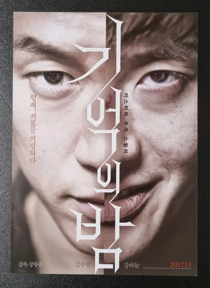 [영화팜플렛] 기억의밤 (2017) 김무열 강하늘 영화전단지