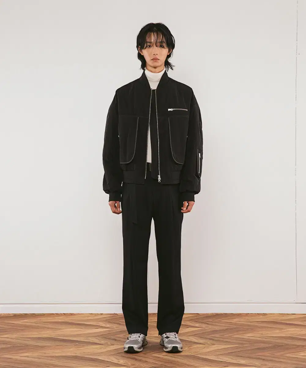 [Name] Flight Bomber (Black) 48