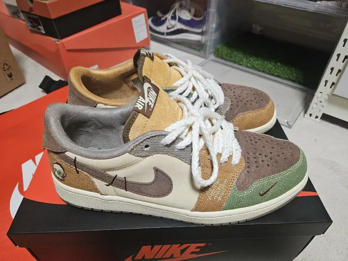 Air Jordan 1 Zion Williams ROWOON OG Flax and Oil Green