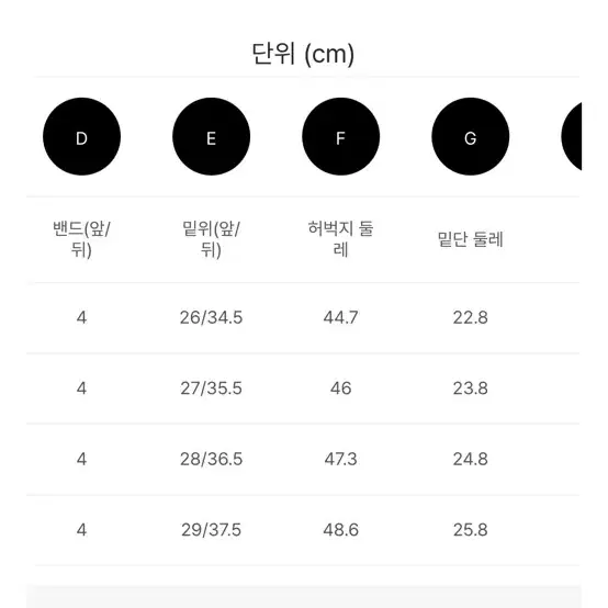 카인다미 중청 청바지 팬츠 M