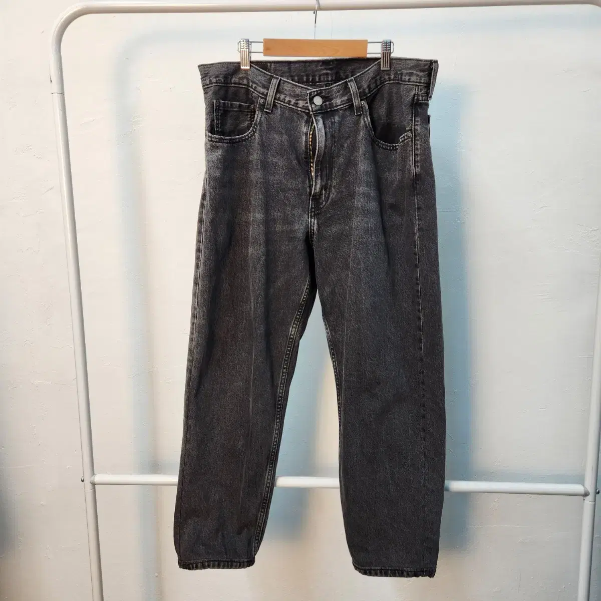 Levis 92' 리바이스 550 흑청 데님 바지 w34/l32