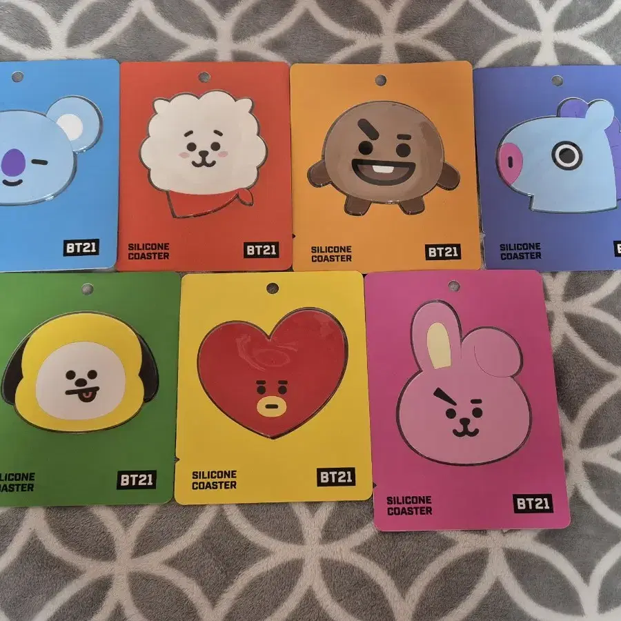 BT21 실리콘 컵받침