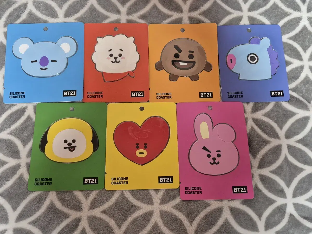 BT21 실리콘 컵받침